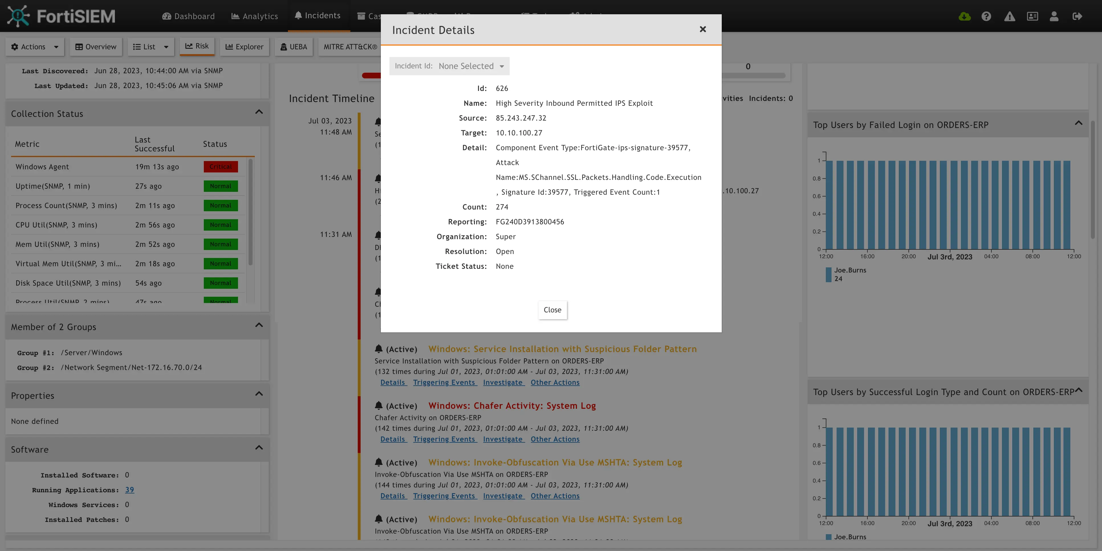 Incident Risk View